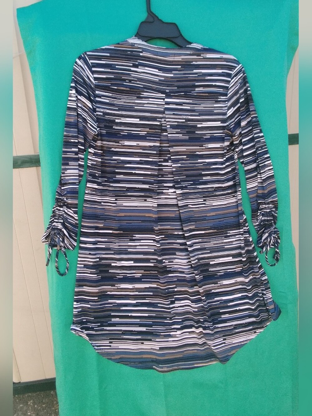 Cocomo Tunic Top Blouse Shirt Longline Blue Navy Stripe Nautical Womens XS - Picture 4 of 4